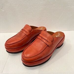 Free People Winston Platform Loafer Mule In Saffron Leather Women’s EU 41 /US 11